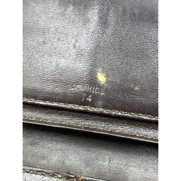 Louis Vuitton Monogram Vintage Long Bifold Clutch Wallet USA Made Cowhide Leathe