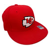 Kansas City Chiefs Reebok Flat Bill Fitted Hat Size 7 1/4 Vintage Deadstock