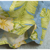 Tommy Bahama Silk Hawaiian Shirt XL Blue Floral Camp Collar Loop Resort Aloha