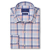 David Donahue Blue Melon Plaid Performance Sport Shirt Men's M NWT MSRP $165