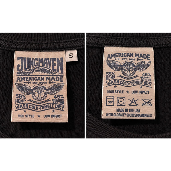 Jungmaven Sydney Dress Small Black Hemp Organic Cotton USA Maxi Tee Dress S