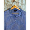 Polo Ralph Lauren Golf Polo 4XB Blue Stripe Pima Soft Touch Big Cotton Shirt