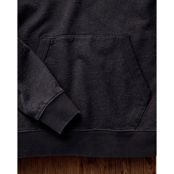 Taylor Stitch Sunset Hoodie Black Indigo Terry Organic Cotton Mens Medium 40