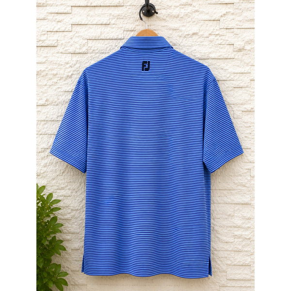 Team Titleist Tour Issued FootJoy Golf Polo Men's L Blue Stripe Rare TT Logo