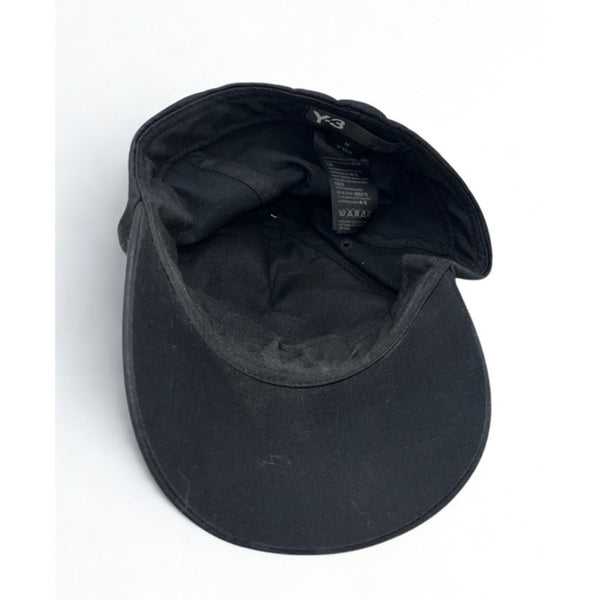 Adidas Y-3 Yohji Yamamoto Logo Cap Black Size M (58cm) Japan Designer Hat Rare