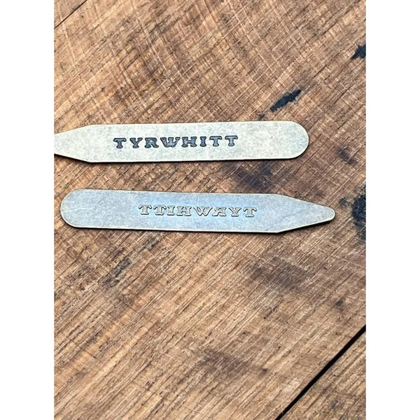Charles Tyrwhitt Brass Metal Collar stays (2.2”) One Pair