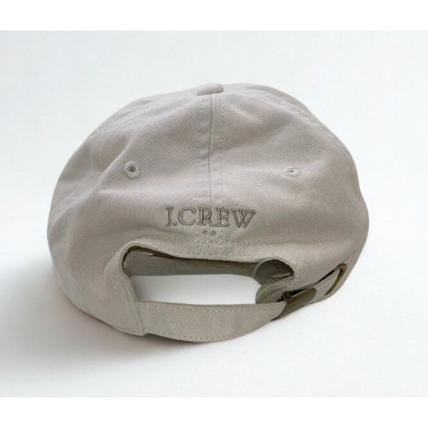 J.Crew Washed Critter Lucky 3 Leaf Clover Hat Khaki Strapback Cotton