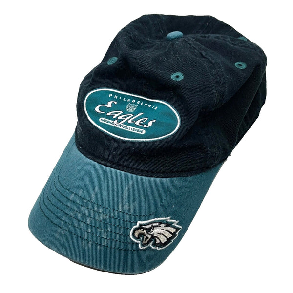 Philadelphia Eagles Hank Fraley Signed Reebok Dad Hat Cap Vintage NFL Autograph