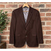 Valenza Loro Piana Cashmere Blazer Men's 44L Brown Sport Coat Made Canada