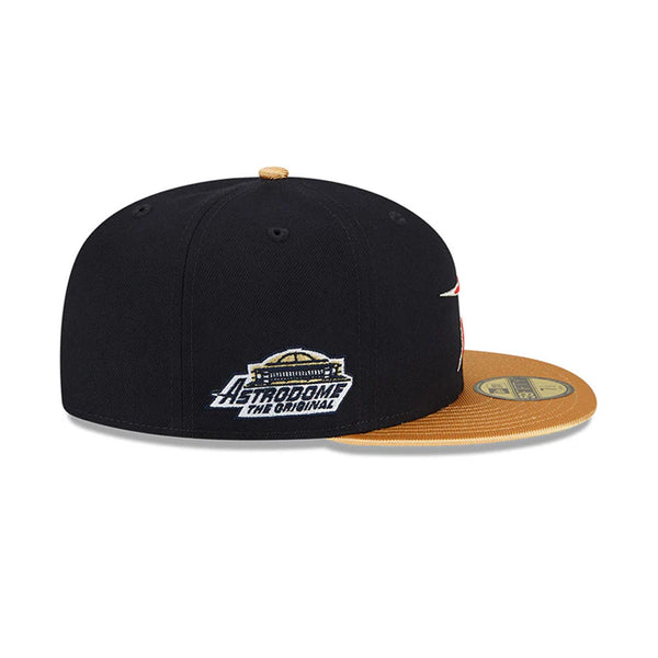 Houston Astros Astrodome Just Don New Era 59FIFTY Fitted Hat 7 1/8 Navy Rare