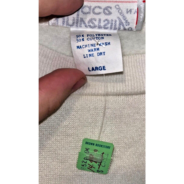 Brown University Sweatshirt University Place Sz. L Vintage 80s Deadstock NWT