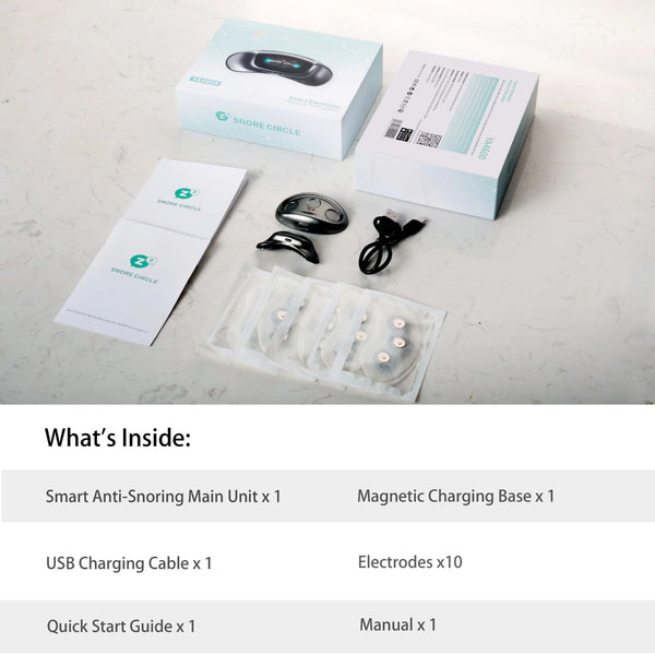 Smart Electronic Muscle Stimulator Snore Circle Anti Snoring Device YA420
