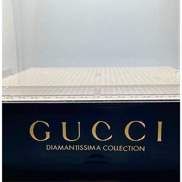 Gucci Diamantissima Watch Display Box Case Black Acrylic Extremely Rare