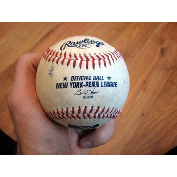 New York-Penn League Rawlings Official Ball Baseball Game Used Brooklyn Cyclones