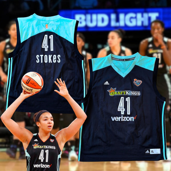 New York Liberty Kiah Stokes #41 Adidas WNBA Basketball Jersey XL DraftKings