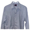 UNTUCKit Mens L Blue Check Button Up Shirt Long Sleeve Casual Spring 2017