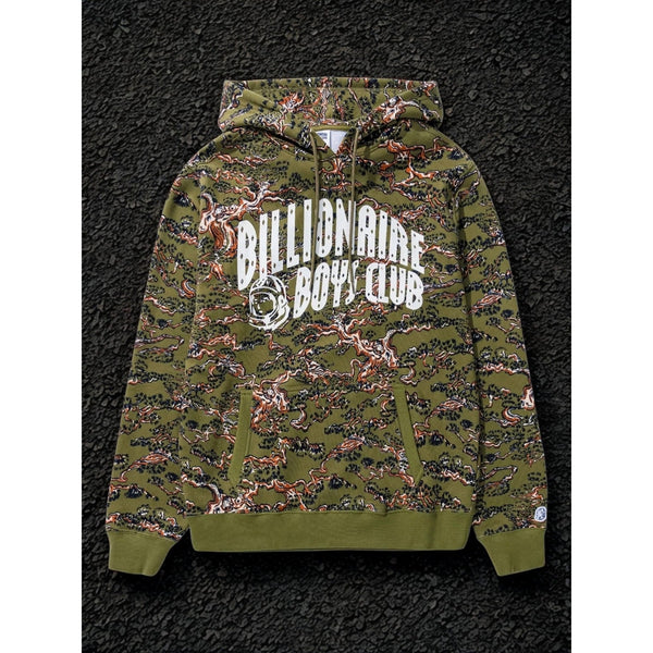 Billionaire Boys Club BB Camo Arch Hoodie Olive Drab Sz M NWOT BBC 821-1307