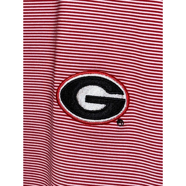 Georgia Bulldogs Peter Millar UGA Polo Summer Comfort Jubilee Stripe Sz. 2XL NWT