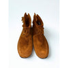 Minnetonka 283 Back Zip Fringe Ankle Boots Suede Brown Women’s Sz 9 w/ Box