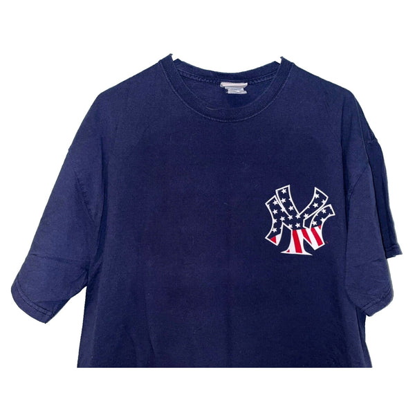 New York Yankees Mark Teixeira Majestic July 4th Red/White/Blue Shirt Sz. XL