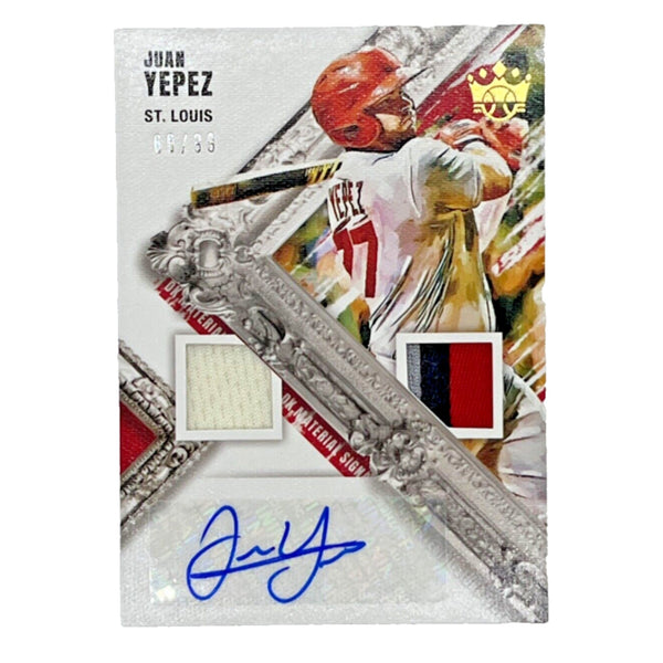 Juan Yepez Panini Diamond Kings Material Signatures AUTO 66/99 2022 MLB