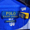 Polo Ralph Lauren Pineapple Polo Shirt XL Blue White Custom Slim Fit Tropical