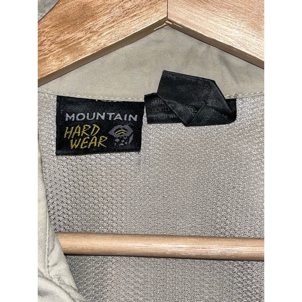 Mountain Hardwear Vented Fishing Shirt Mens XL Beige Long Sleeve Outdoor Hiking