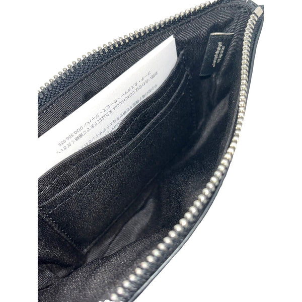 Coach Rainbow Corner Zip Wristlet Wallet F26938 Black Leather NWT $95 MSRP