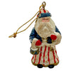 Kurt S Adler Wooden Toy Soldier Santa Captain Christmas Ornaments Lot Of 3