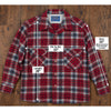 Pendleton Board Shirt Jacket Men's L Red Plaid Virgin Wool USA Loop Camp Collar