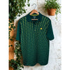 Augusta National Masters Tech Golf Polo Green Yellow Sz M EUC