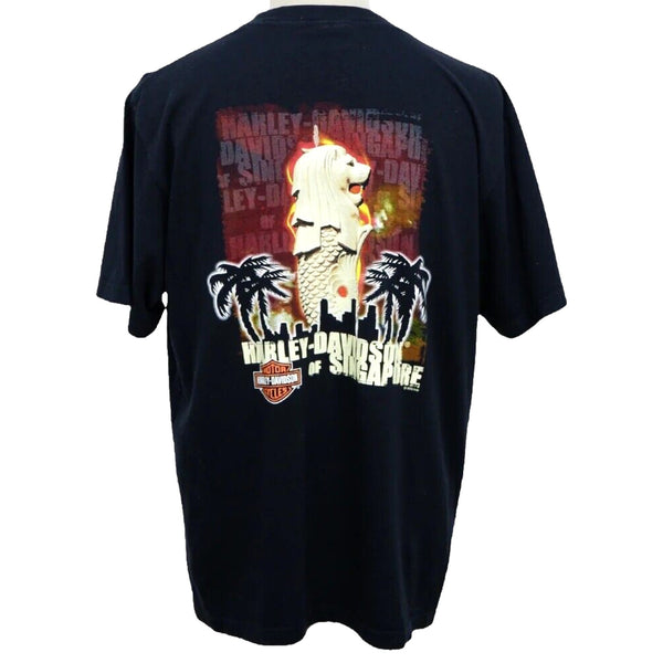 Harley Davidson An American Legend Singapore L Biker T Shirt Tee