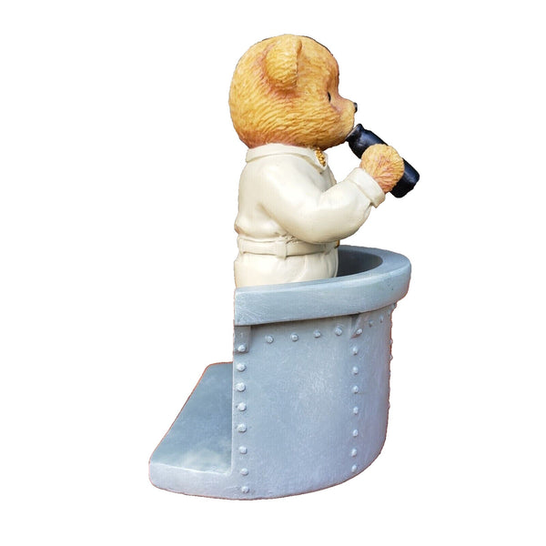 The Hamilton Collection Ship to Shore US Navy Bear Figurine Look out #1582