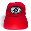Snapple 2004 Lemons R Lucky Red Hat Adjustable Baseball Cap Buckle Strap Vtg