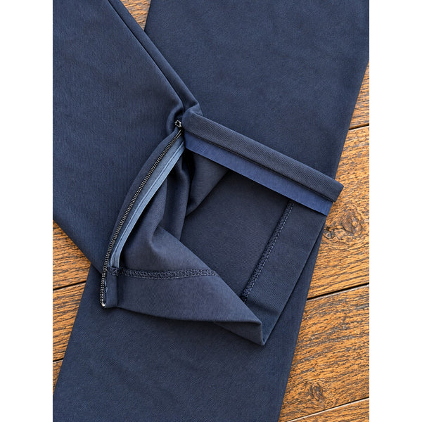 Loro Piana Women’s Cotton Stretch Slim Pants Black Italy Sz 48 US 12 36x26