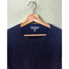 Brooks Brothers English Lambswool Cable Knit Sweater Blue Men’s Size L