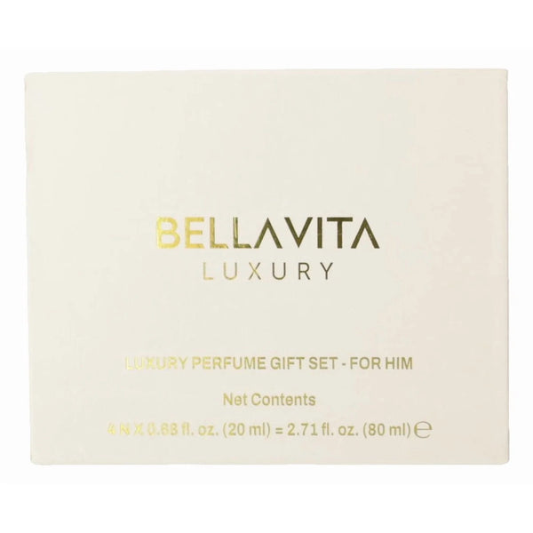 Bella Vita Luxury Men’s Perfume Gift Set 4x20ml CEO GOAT KLUB OUD NIB Sealed