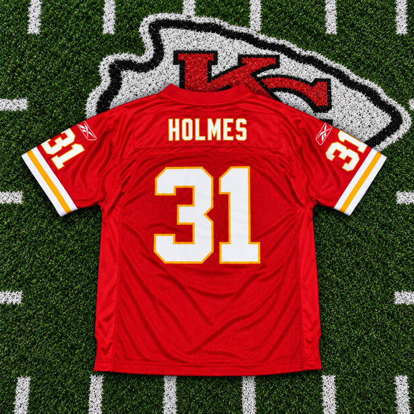 Kansas City Chiefs Priest Holmes #31 Reebok NFL Jersey Youth XL 18/20 Red EUC