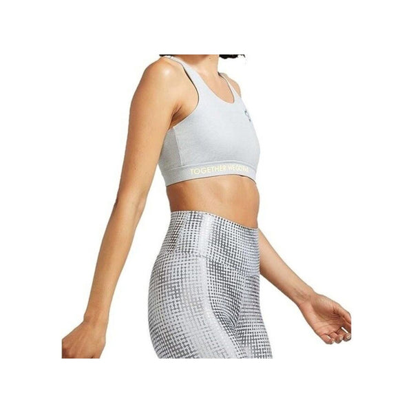 Peloton Womens Heathered Strappy Sports Bra Together We Go Far PS121 Size Small