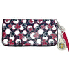 Disney Wristlet Wallet Minnie Loves Dots W/ Exclusive 3D Keychain EUC