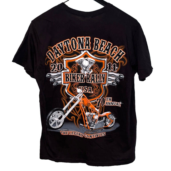 Daytona Beach 2011 Bike Week 70th Annual Biker Rally T-Shirt Tee Sz. L