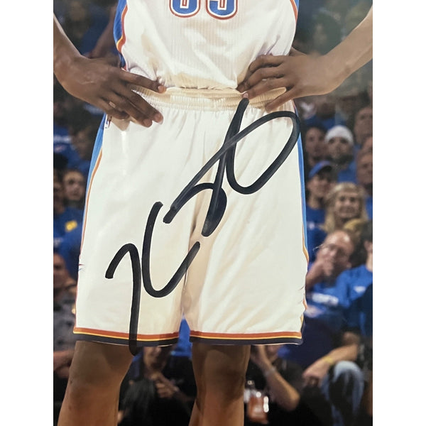 Kevin Durant Signed Autographed Framed Oklahoma City Thunder 11x14 Photo PSA DNA