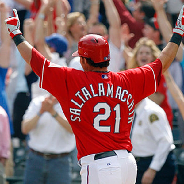 Jarrod Saltalamacchia 2014 MLB Stadium Club #SCA-JSA Autographs HS