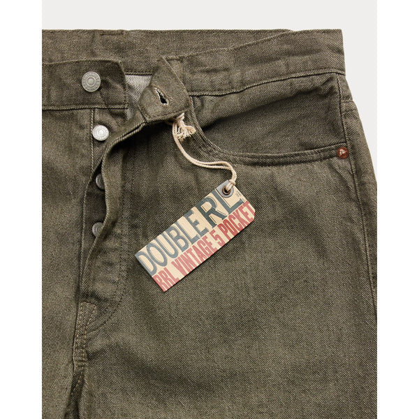 RRL Ralph Lauren Slim Fit Selvedge Denim Jeans Green 36x32 NWT RARE