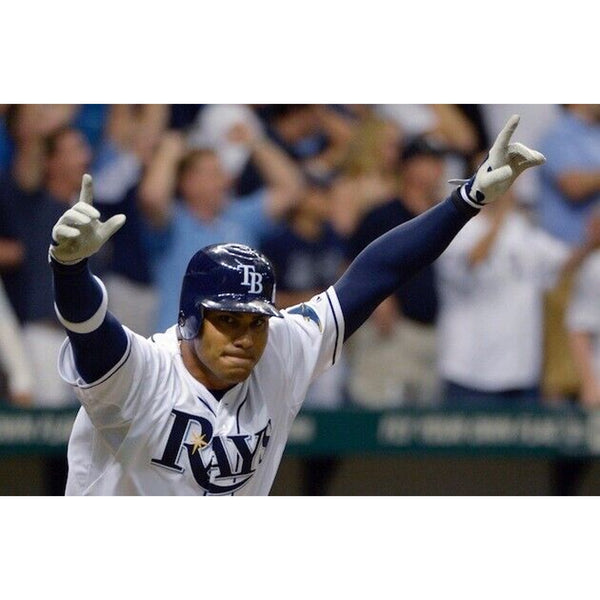 Carlos Pena Tampa Bay Rays Autographed ROML Baseball MLB