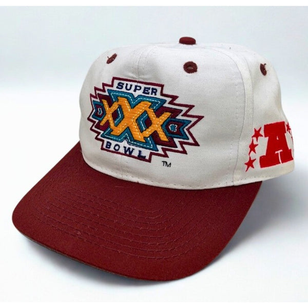 Pittsburgh Steelers Super Bowl XXX Snapback Hat Logo 7 1995 NFL Aztec Vintage