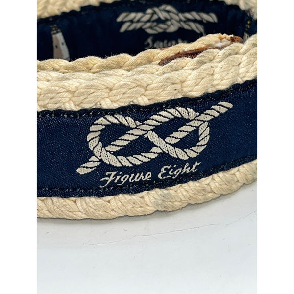 Polo Ralph Lauren Nautical Rope Belt Size 38 Lighthouse Knots D-Ring Vintage