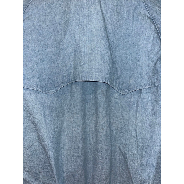 Polo Ralph Lauren Denim Harrington Jacket Mens L Full Zip Blue Vintage 1980s