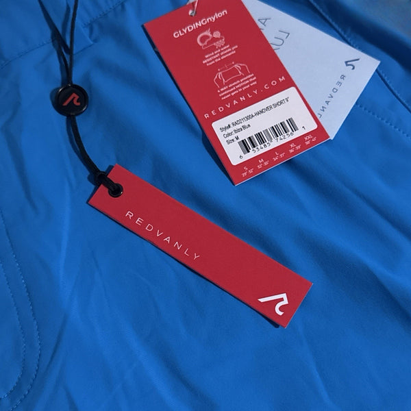 Redvanly Hanover Golf Shorts Men’s Medium Blue 9” Inseam Performance NWT