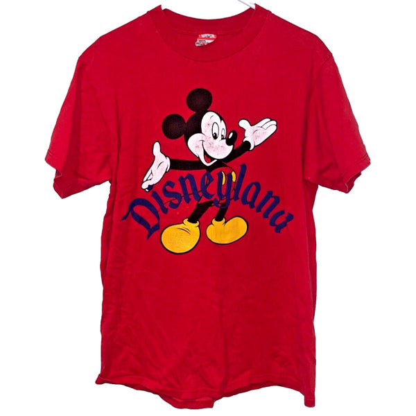 Disneyland Disney Mickey Mouse Welcome Shirt Sz. L USA Vintage